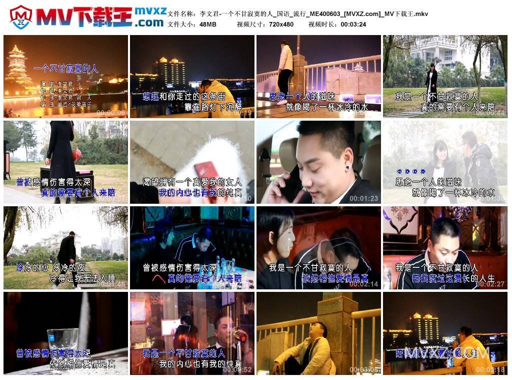 李文君-一个不甘寂寞的人_国语_流行_ME400603